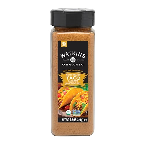 Watkins Organic Taco Seasoning, 7.7 oz, 1-Pack