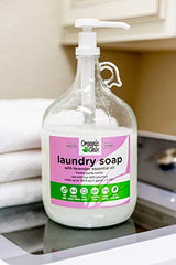 Organic Chix, all natural Laundry Soap, lavender infused, free & clear 96oz Spout Pack