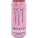 Monster Energy Ultra Strawberry Dreams, Sugar Free Energy Drink, 16oz