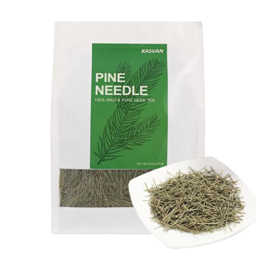 KASVAN Organic Pine Needle Tea (8.8 oz) - White Pine Needle Tea In Vitamin C And A,Easy To Use Suitable For Relaxation?immunity