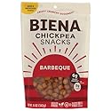 BIENA Chickpea Snacks - Crunchy Roasted Chickpeas - High Fiber Vegan Protein Snacks for Adults and Kids - 5 Ounce Individual Pack - Barbecue