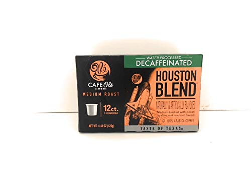 CAFE OLÃ‰ Cafe Ole Taste of Texas DECAF Coffee K Cups Gift Assortment, 12ct. (36 Cups) Houston Blend, Texas Pecan, Taste of San Antonio