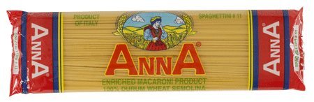 Anna - Italian Spaghettini Pasta No. 11, (6)- 16 oz. Pkgs.