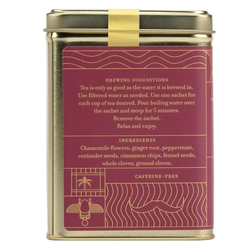 Harney & Sons Death on the Nile Herbal Tea, 20 Premium Sachets, Caffeine Free