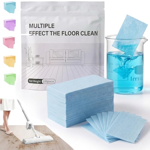 SundownAura Multi-Surface Floor Cleaner Tablet, Multi-Effect Floor Cleaning Sheets Wood Cleaner Tablets for Mopping Luxury Vinyl Plank Wood Flooring