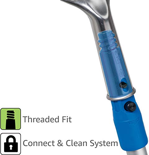 Unger Professional Connect & Clean 4 - 8 Foot Telescoping Extension Multi-Purpose Pole, Window Cleaning, Dusting