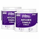 FFinz Kitchen Towels Paper - Extra Absorbent, 100% Virgin Wood Pulp, Oil Remover. 12 Roll, 1200 Sheets