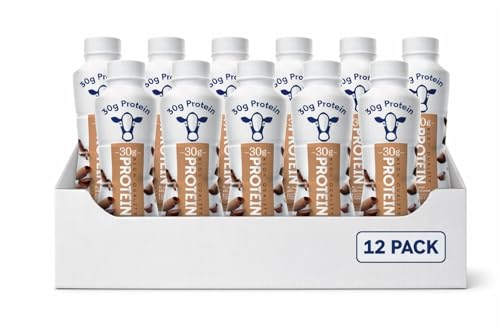 High Protein Chocolate Nutrition Shake - 30g Protein Per Botle |12 Pack (11.5 Fl Oz) Only 2g Sugar &150 Calories| Enriched With 8 Naturally Occouring
