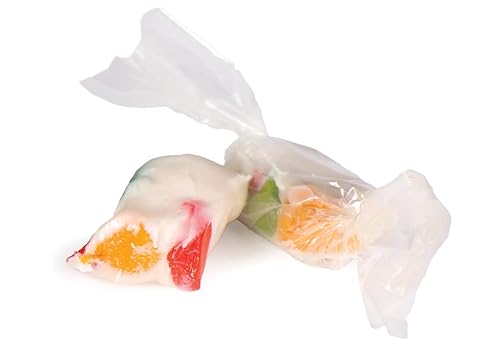 Dairy Free Jelly Nougat Candy - Chewy Jujubes Candy, Individually Wrapped White Candy, Dairy Free, Kosher and Gluten Free Candies, Vegan Friendly