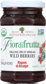 Fior Di Frutta, Fruit Spread Wild Berry Organic, 8.82 Ounce