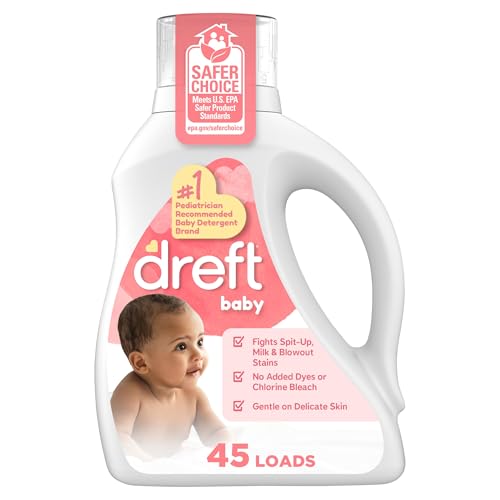 Dreft Baby Liquid Laundry Detergent, Fights Stains, Removes Odors, 45 loads, 60 fl oz