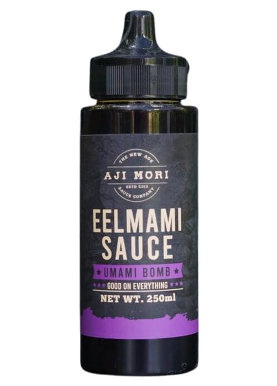 Aji Mori Eel Mami Umami Bomb - Eel Sauce w/ Authentic Japanese Flavor Soy Sauce - Elevate any Dish Like Unagi, Fish, Barbecue, Sushi, Chicken & more