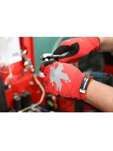 MCR Safety 952M HyperFit Mechanics Work Gloves, Synthetic Leather Palm Reflective Logo on Super