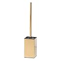 Toilet Brush Holder Stainless Steel 304 Standing Gold Square Toilet Brush Holder for Bathroom Storage and Organization (Gold)