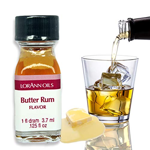 LorAnn Butter Rum SS Flavor, 1 dram bottle (.0125 fl oz - 3.7ml - 1 teaspoon)