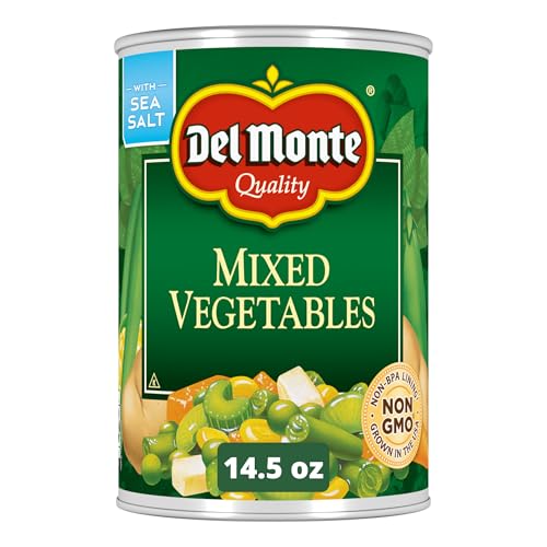 Del Monte Mixed Vegetables, Canned Vegetables, 14.5 oz Can