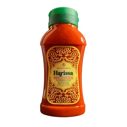 Mustapha’s Harissa Hot Sauce - North African Hot Pepper Paste, No Sugar, Preservative-Free, Non-GMO, Vegan, Paleo & Keto Friendly, Perfect