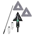 Unger Commercial Microfiber Cleaning Kit - Stingray 5 ft Refillable Microfiber Cleaning Kit for Indoor Glass and Surfaces - SRKB5