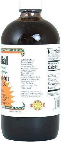 Sundial Traditional Jamaican Organic Wood & Root Herbal Tea [Pack of 2 - Maroon - 16 oz.]