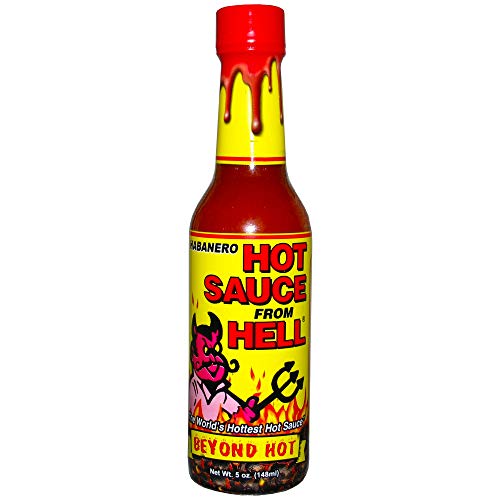 Spicy Hot Sauce From Hell - 5 oz. - Premium Gourmet Spicy Hot Sauce- Warning - Try if you Dare! (Hot Sauce)