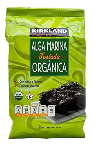Organic Seaweed Roasted 10 17g Kirkland Signature