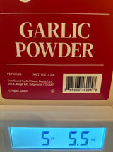 Garlic Powder Certified Kosher, 5lb. Jar