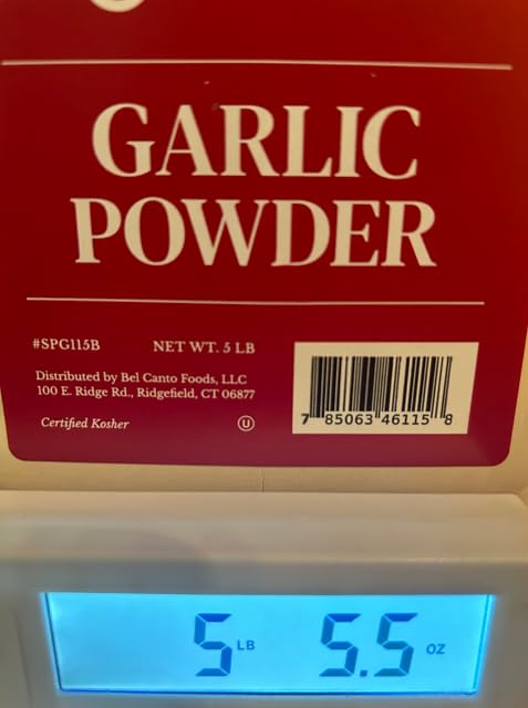 Garlic Powder Certified Kosher, 5lb. Jar