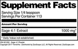 Sage 4:1 Powder (4 oz, ZIN: 521332) - 3 Pack