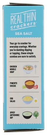 Marys Gone Crackers Organic Sea Salt Real Thin Crackers,