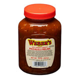 Weber's Hot Green Tomato Piccalilli Relish - Sweet & Spicy Flavor | Vegan, Gluten-Free, 16oz