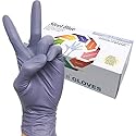 Infi-Touch Disposable Gloves, Steel Blue Heavy Duty Nitrile Gloves, 9.5" Length, Powder Free, 6 Mil Thickness, Large, Pack of 100