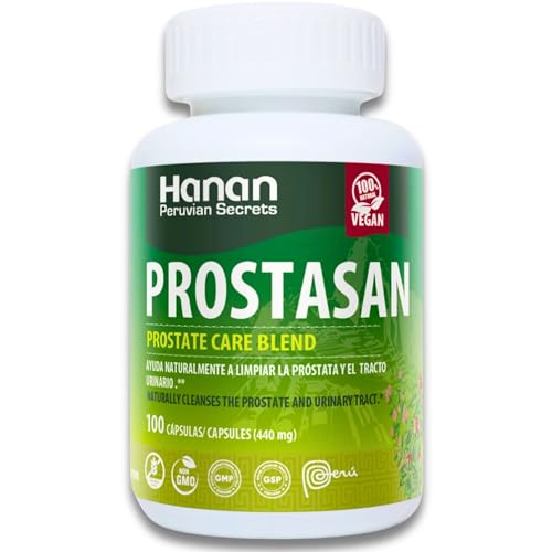 Hanan Prostate Supplements for Men 100 Capsules - Prostasan Blended with Annatto, Humanpinta, Cat's Claw, Horsetail and Soldier's Herb - Prostate