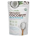 Essenzefruits Pure Organic Coconut Milk Powder - Premium Maltodextrin Free, No Sugar Added, Dairy Free, USDA Organic, Vegan, Keto & Paleo Friendly, No Additives, Pre Biotic Fibers, 27 Servings - 8 Oz