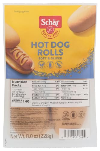 Schar Hot Dog Rolls, 8 OZ