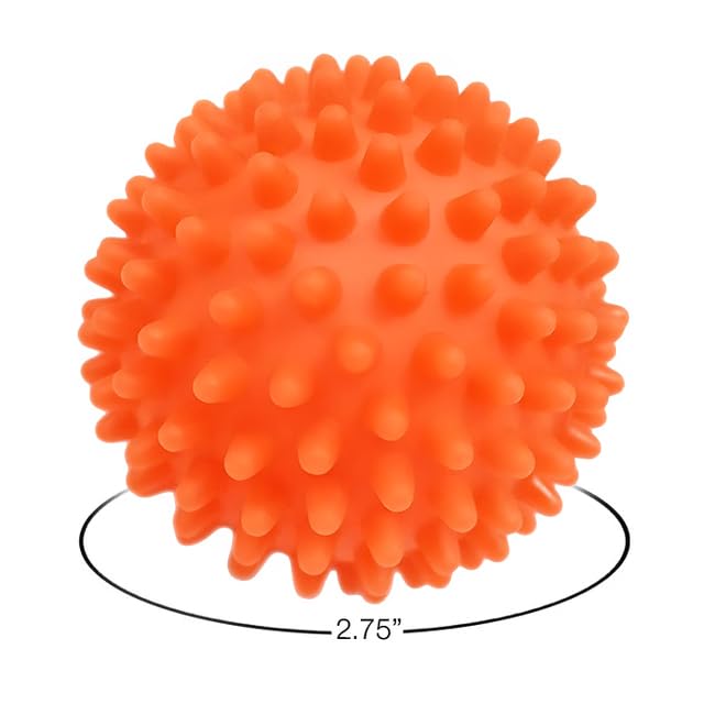 Reusable Orange Dryer Balls - 2.75" Eco-Friendly Fabric Softener Alternative for Laundry - Reduces Drying Time & Static, Softens Clothes Naturally