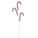 Vickerman 782774-30" Red/White Red Peppermint Twist Candy Cane Spray (2 Pack) (PRQ250330)