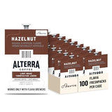 FLAVIA Alterra Hazelnut Coffee Freshpacks works only with Flavia Brewers, Light Roast (Case of 100)
