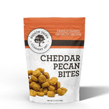 HUDSON PECAN COMPANY Cheddar Pecan Bites - Rich Sharp Cheddar Cheese Snack Made With Premium Georgia Pecan Pieces, Savory Crisp for Charcuterie