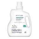 ATTITUDE Liquid Laundry Detergent, EWG Verified, HE Compatible, Plant-Based & Vegan, Natural Laundry Soap, Mountain Fresh Scent, 40 Loads, 67.6 Fl Oz