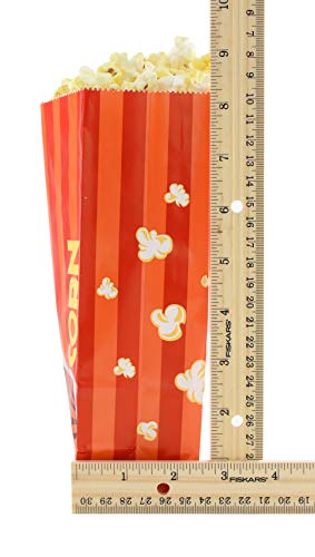 Snappy Popcorn Flat Bottom Theater Popcorn Bags, 46 oz, 100 Count
