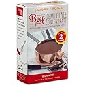 SAVORY CHOICE Beef Demi-Glace Concentrate, 1 Box of 2 Packets (37.5g) - Gluten-Free, Demi Glace Concentrate