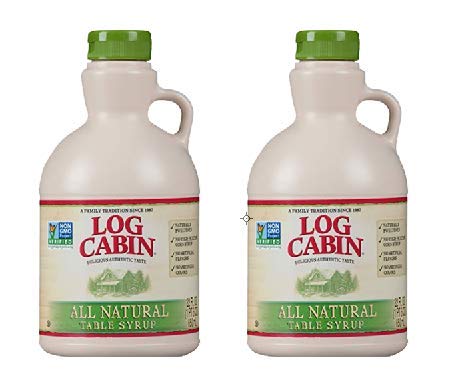 Log Cabin All Natural Table Syrup, 22 Oz (Pack of 2)