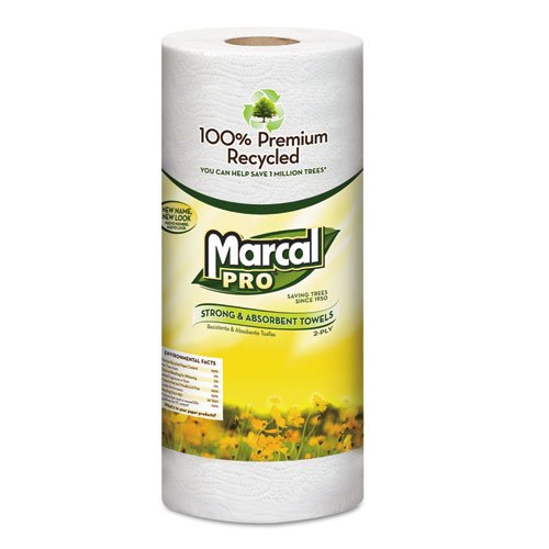 Marcal PRO 610 Kitchen Towell Roll, 2-Ply, 70Shts, 15RL/CT, WE