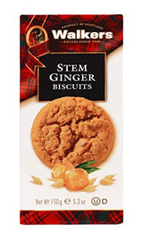 Walker's Shortbread Stem Ginger Cookies, Scottish Style Cookies, 5.3 Oz Box