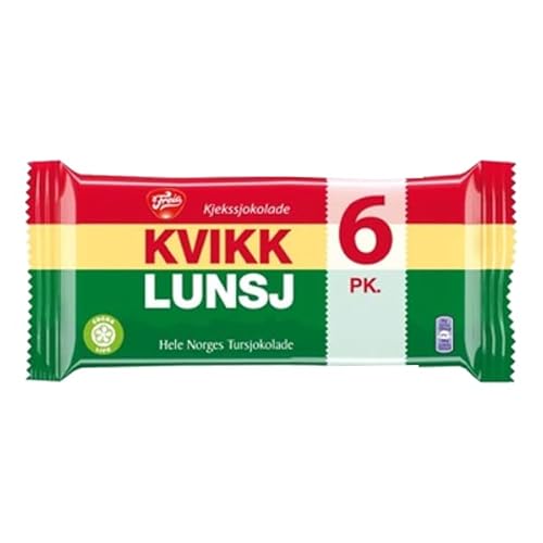 Freia Kvikklunsj - Chocolate Covered Wafers 8-Pack