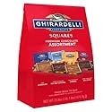 GHIRARDELLI Premium Chocolate Assortment - Milk, Dark, Sea Salt, Caramel and 60% Cacao Squares, 23.8 oz Bag