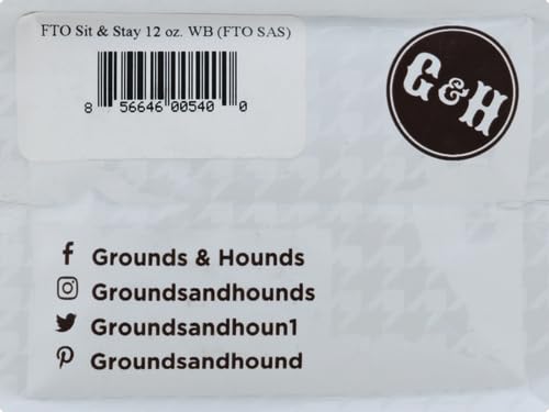 GROUNDS & HOUNDS Sit and Stay Coffee Whole Bean, 12 OZ