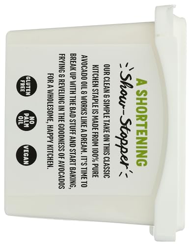 Chosen Foods Avocado Oil, Shortening 16 Oz - All Purpose Baking & Frying Shortening made from 100% pure avocados - Non-GMO, Gluten-Free, Keto Friendly