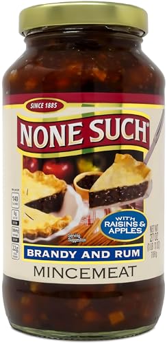 None Such Mincemeat Brandy & Rum - Pie Filling with Apples and Raisins, 27 Ounce (Pack of 1)