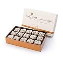Enstrom Milk Chocolate and Dark Chocolate Almond Toffee Petites 15oz box | Bite-size | Gluten Free | Kosher Dairy | All Natural